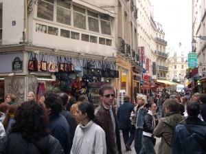  Shopping Street in Paris, France.